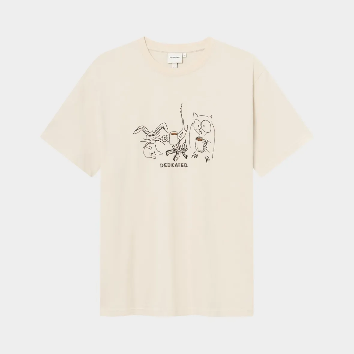 Shop T-shirt Stockholm Coffee Friends Oat White T-shirts