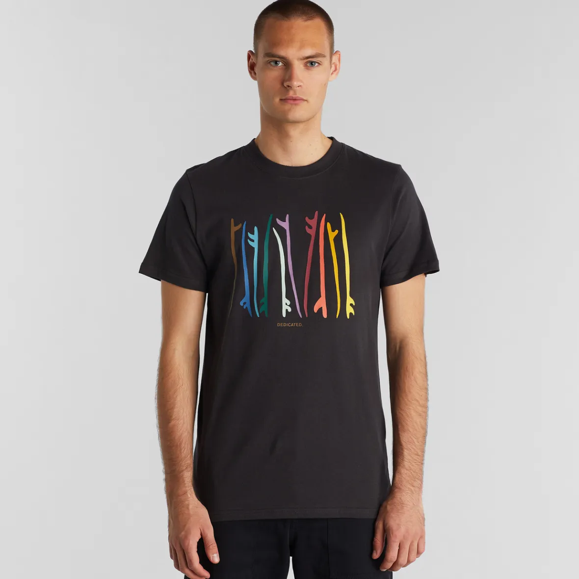 Outlet T-shirt Stockholm Color Surfboards Charcoal Outlet