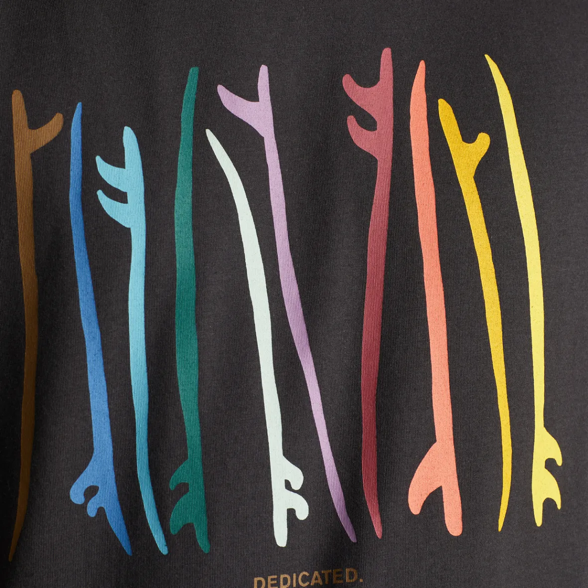 Outlet T-shirt Stockholm Color Surfboards Charcoal Outlet