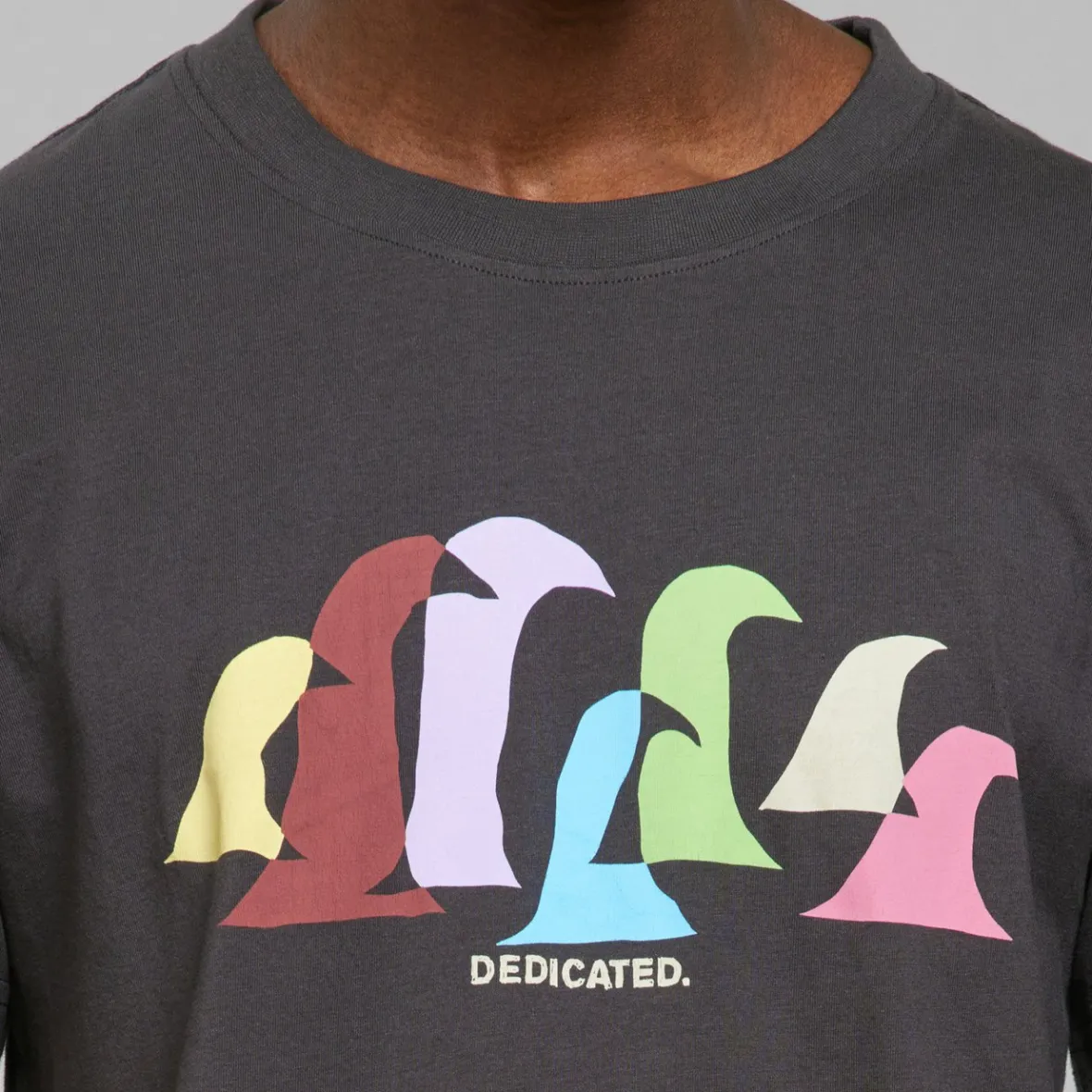 Discount T-shirt Stockholm Color Waves Charcoal Outlet