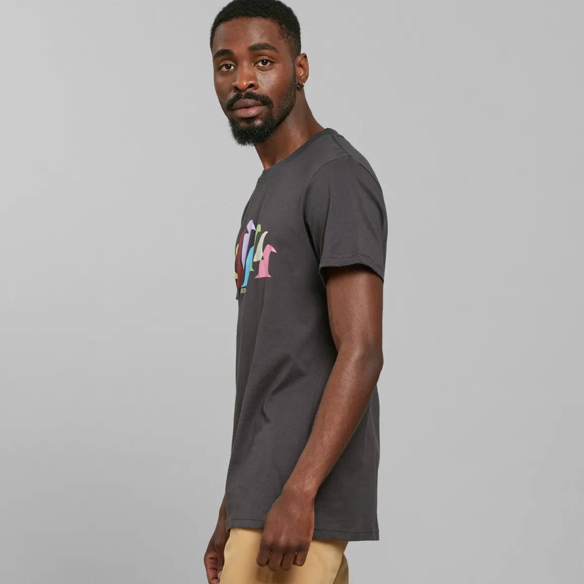 Discount T-shirt Stockholm Color Waves Charcoal Outlet