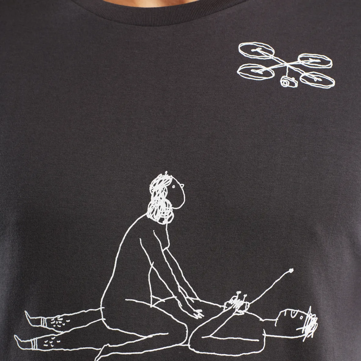 Clearance T-shirt Stockholm Drone Love Charcoal Outlet