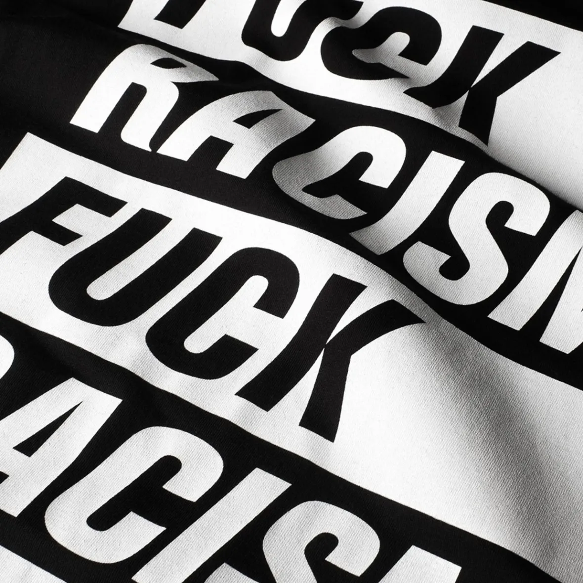 Store T-shirt Stockholm Fuck Racism Black Outlet