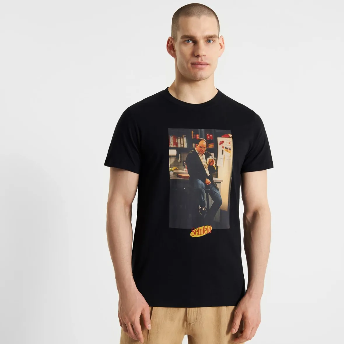 Shop T-shirt Stockholm George Black Outlet