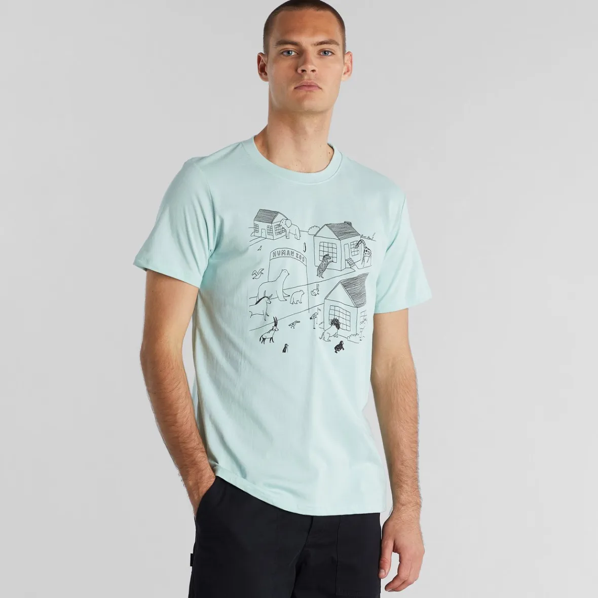 Outlet T-shirt Stockholm Human Zoo Mint T-shirts