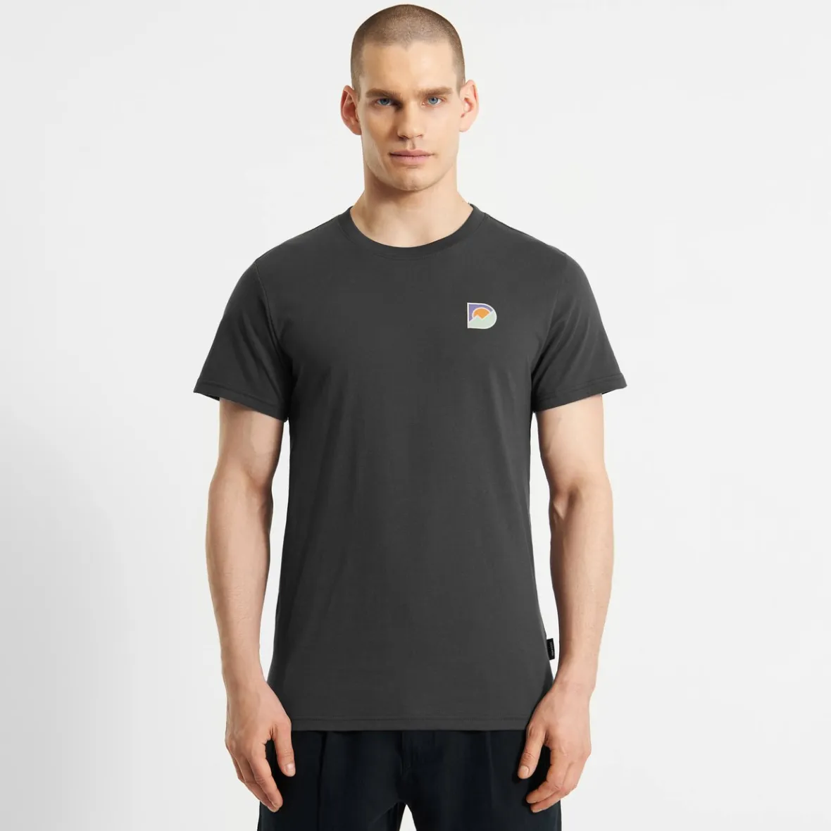 Shop T-shirt Stockholm Mountain Logo Charcoal Outlet