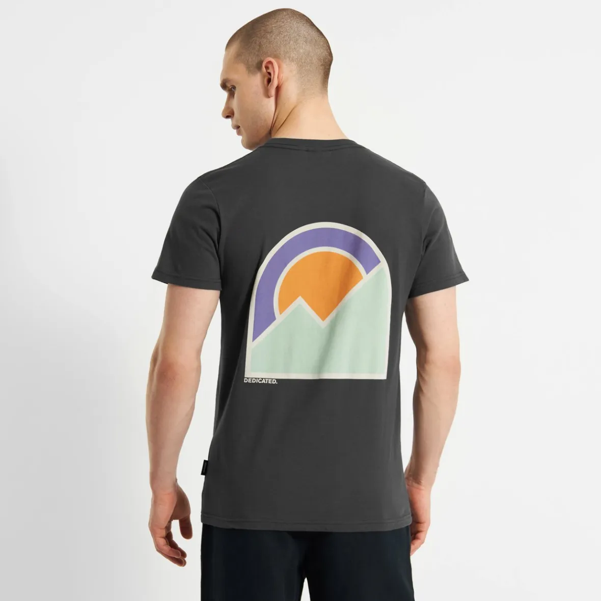 Shop T-shirt Stockholm Mountain Logo Charcoal Outlet