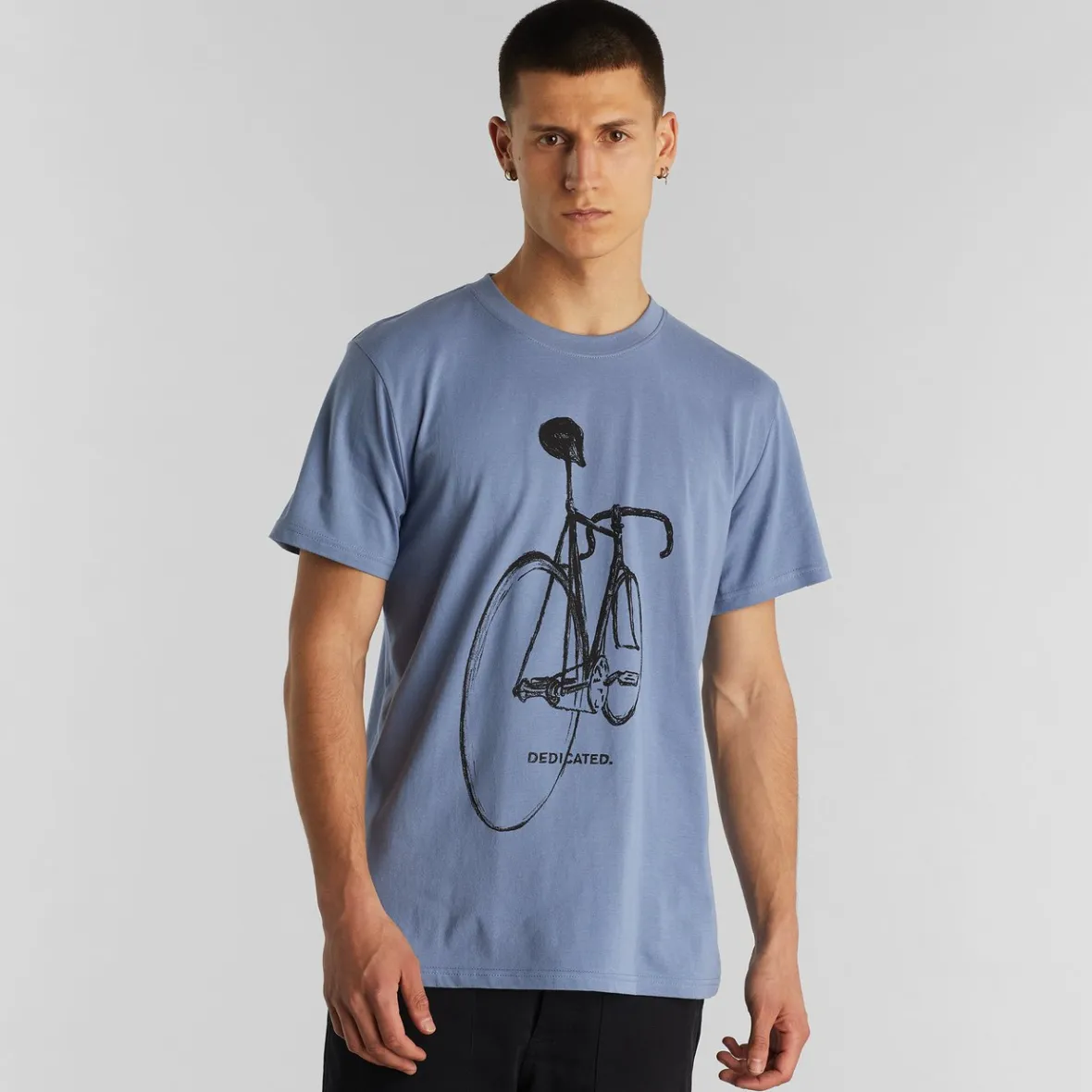 Fashion T-shirt Stockholm Pencil Bike Steel Blue Outlet