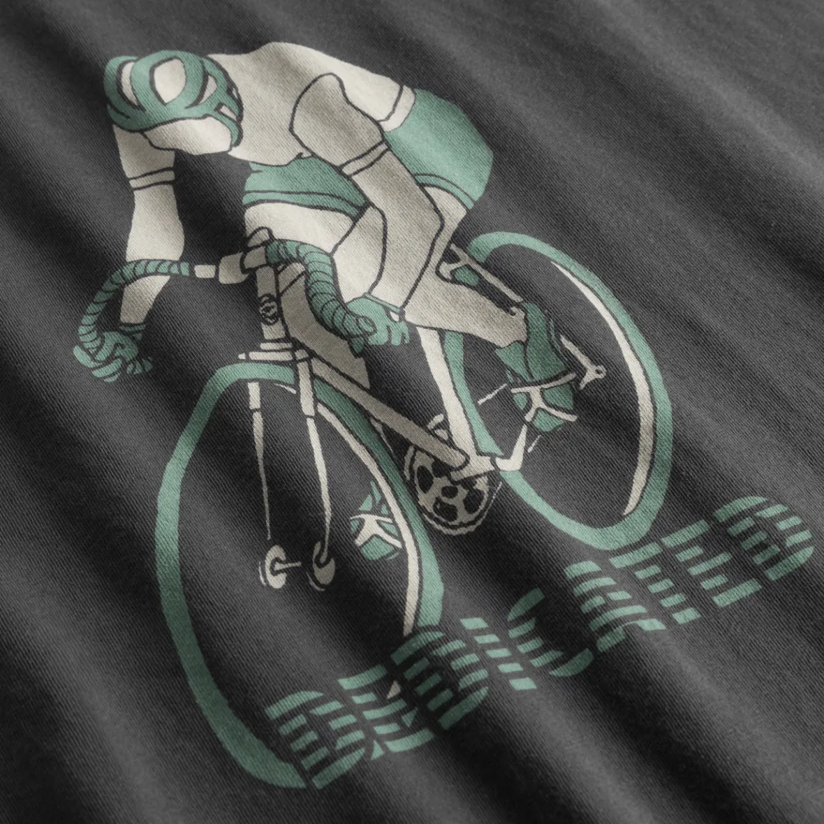 Online T-shirt Stockholm Retro Bike Charcoal T-shirts