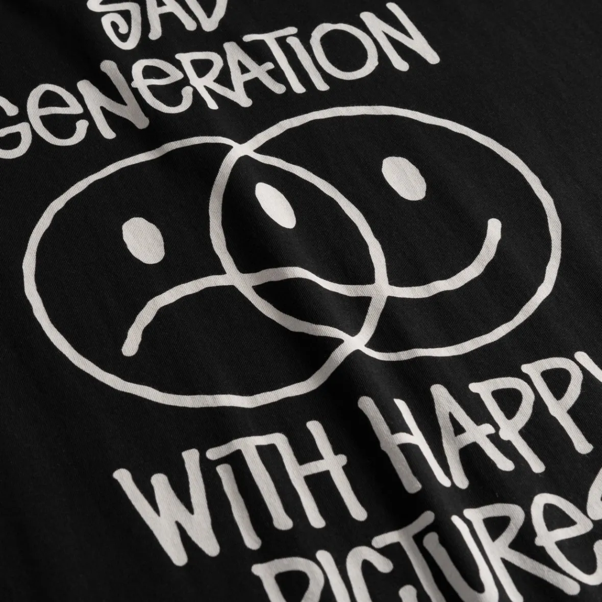 Cheap T-shirt Stockholm Sad Generation Black T-shirts