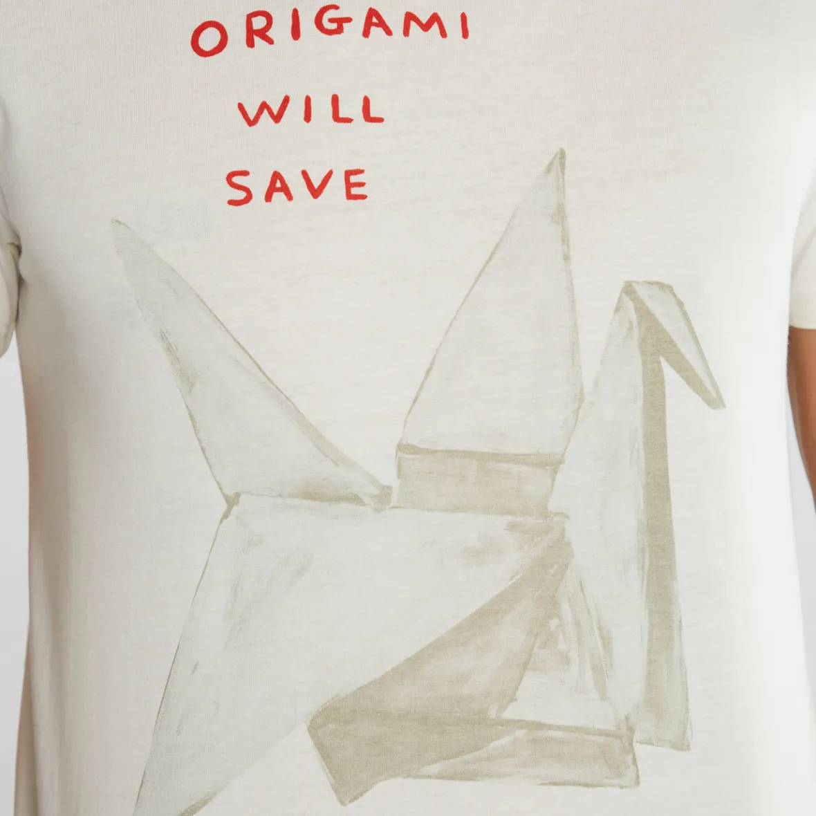 Best T-shirt Stockholm Shrigley Origami Off White Outlet