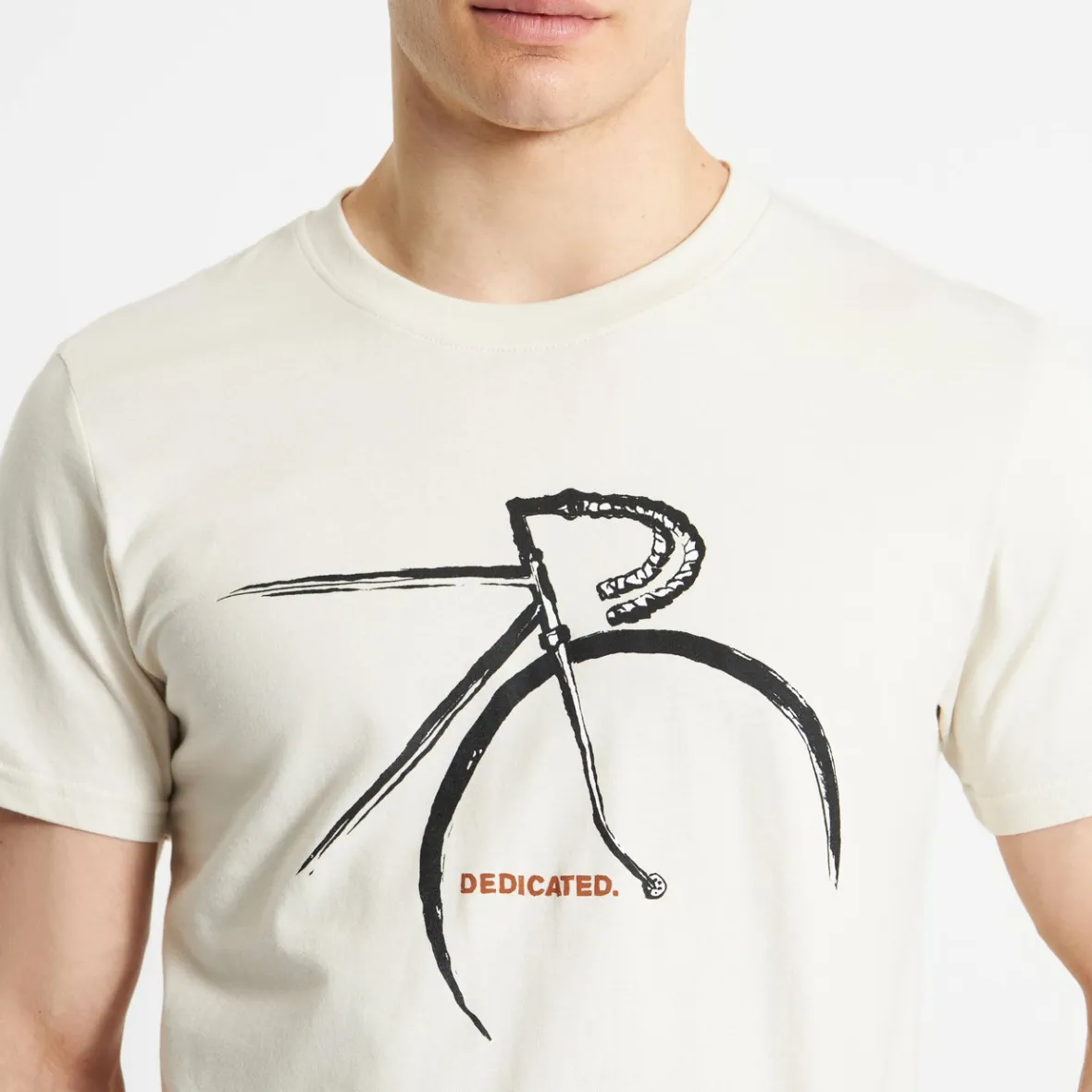 Outlet T-shirt Stockholm Side Bike Oat White Outlet