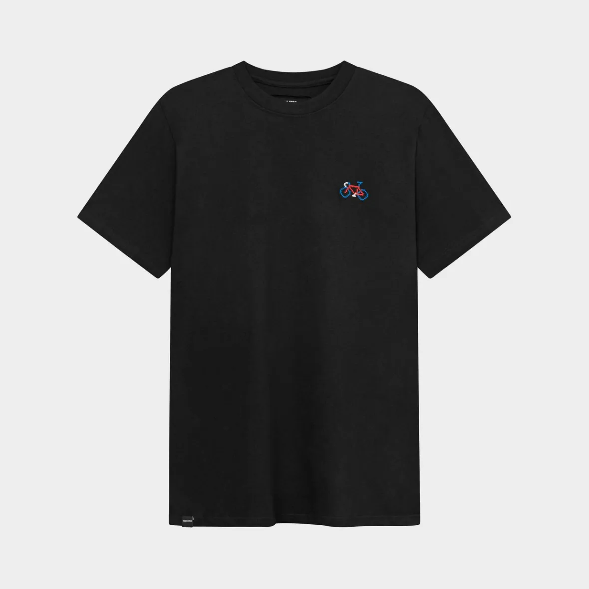 Shop T-shirt Stockholm Stitch Bike Black T-shirts