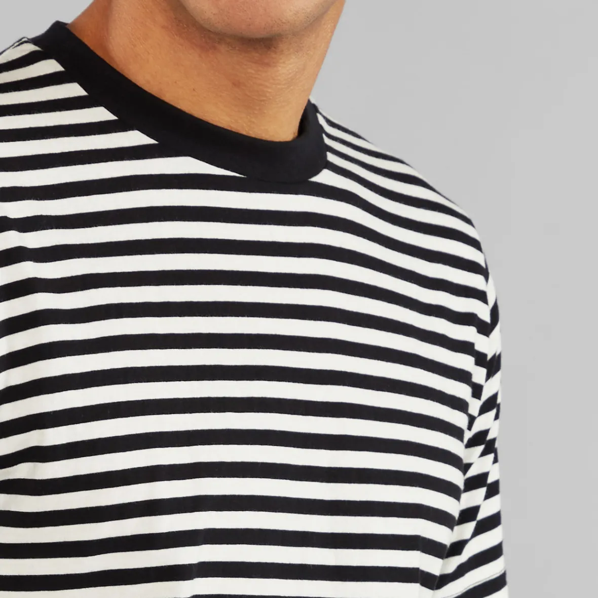 Outlet T-shirt Stockholm Stripes Black/Off-White T-shirts