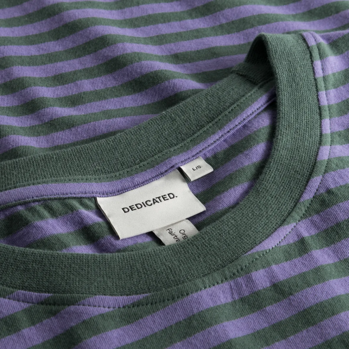 Cheap T-shirt Stockholm Stripes Forest Green/Paisley Purple T-shirts