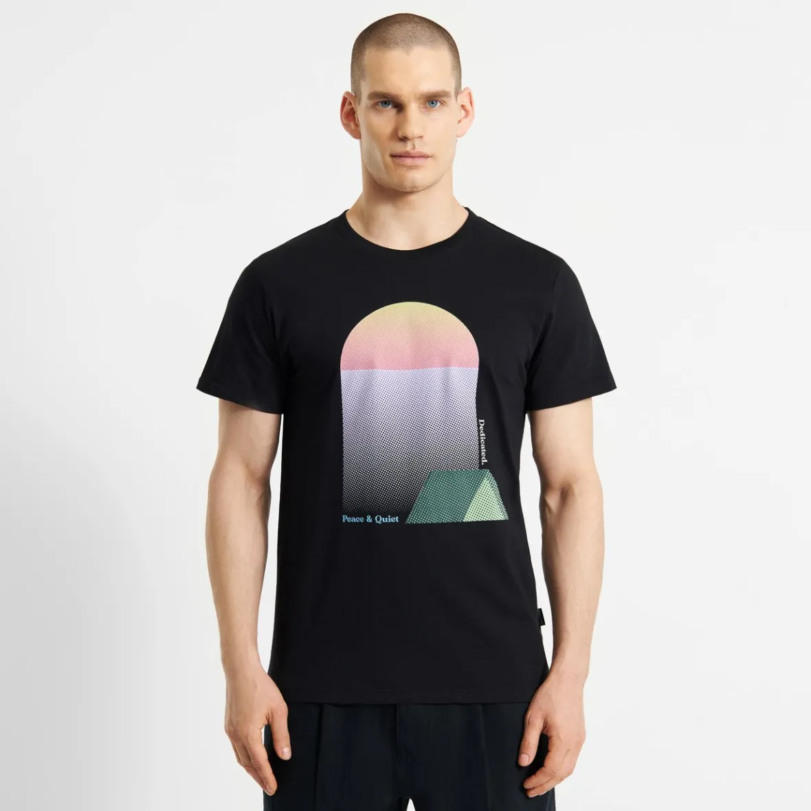 Hot T-shirt Stockholm Tent Sunset Black Outlet