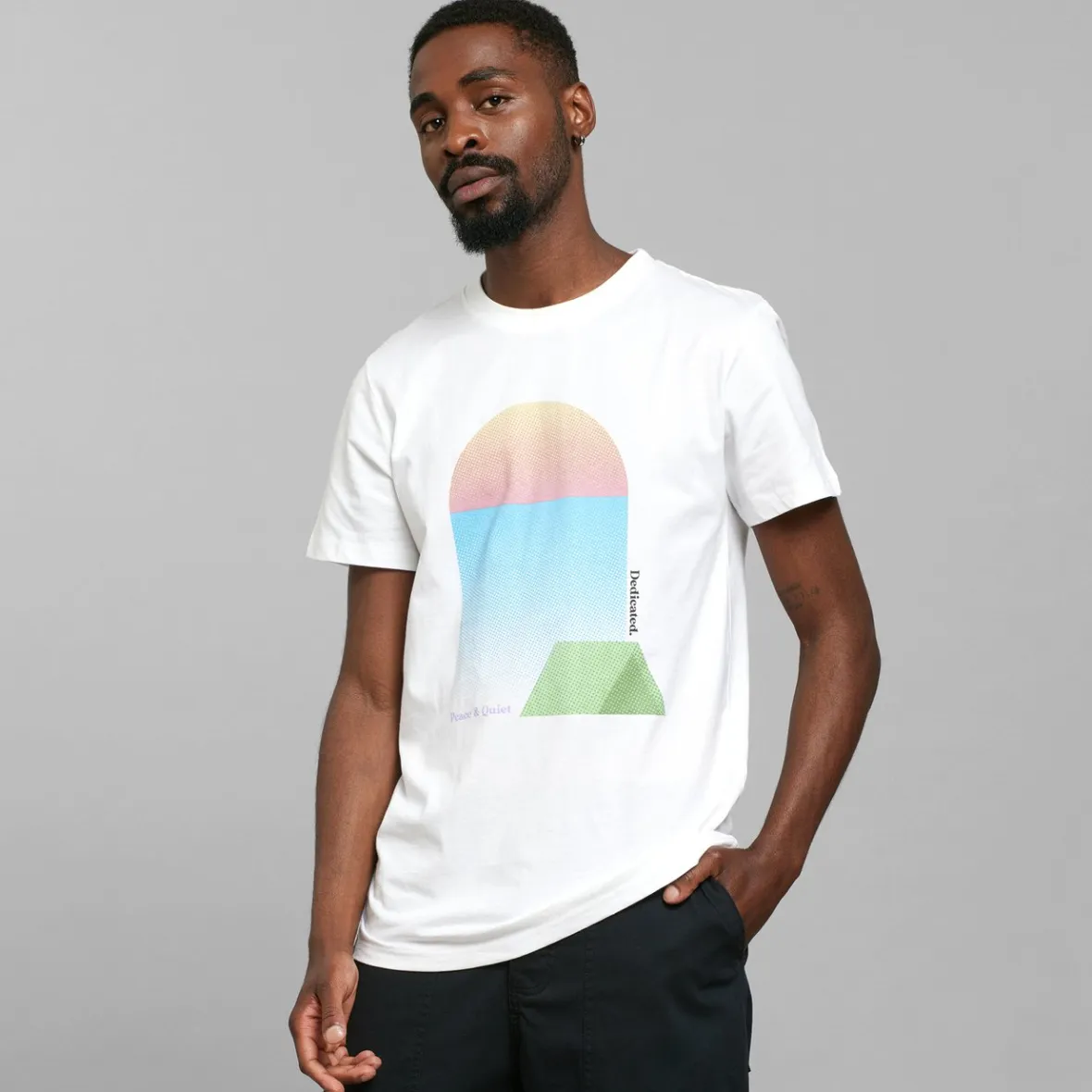 Cheap T-shirt Stockholm Tent Sunset White Outlet