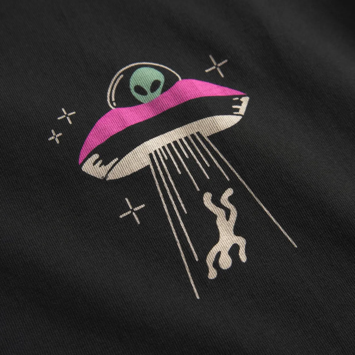 Hot T-shirt Stockholm UFO Chest Black T-shirts