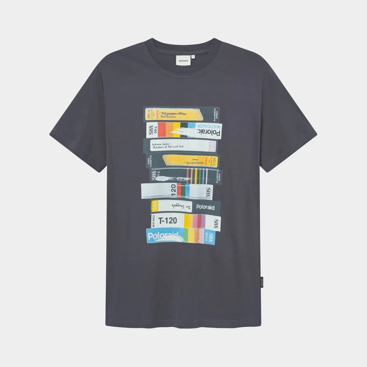 Outlet T-shirt Stockholm Video Retro Charcoal T-shirts