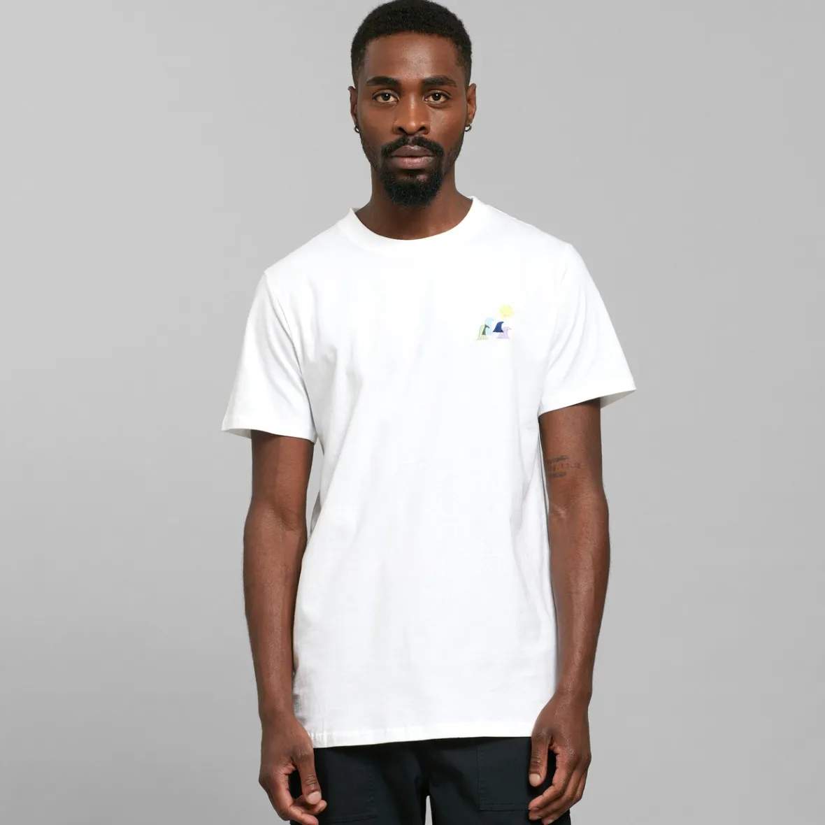 Sale T-shirt Stockholm Wave Sun White Outlet