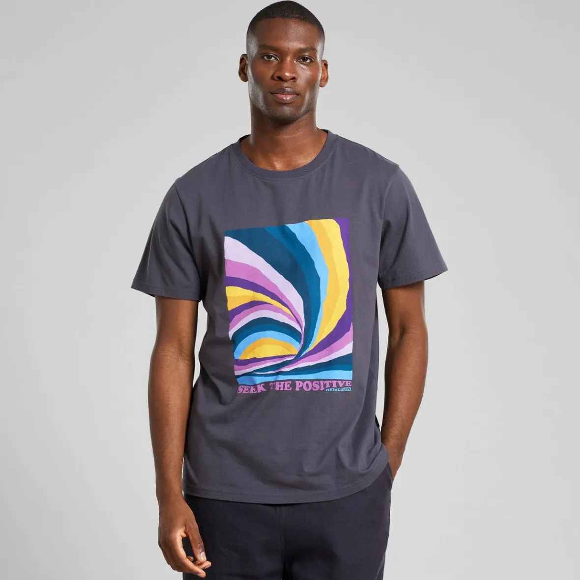 Store T-shirt Stockholm Wave Sunset Charcoal T-shirts