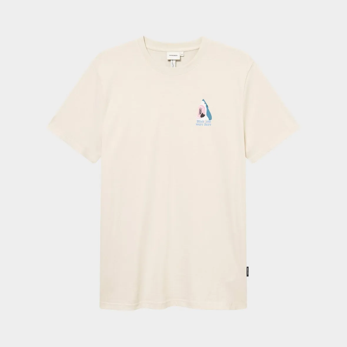 Clearance T-shirt Stockholm Wish Chest Oat White T-shirts