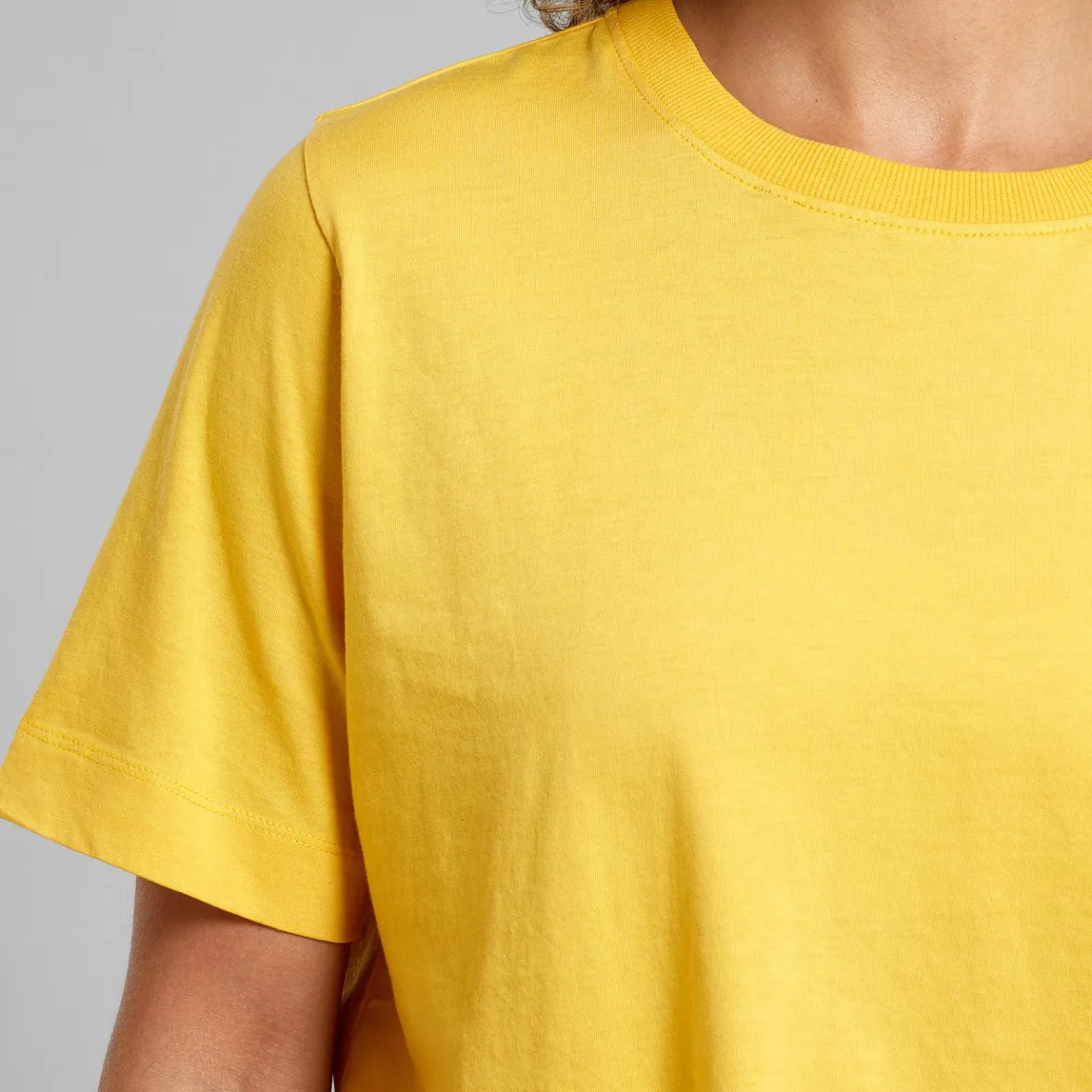 Sale T-shirt Vadstena Base Misted Yellow Women Base T-shirts | Basics