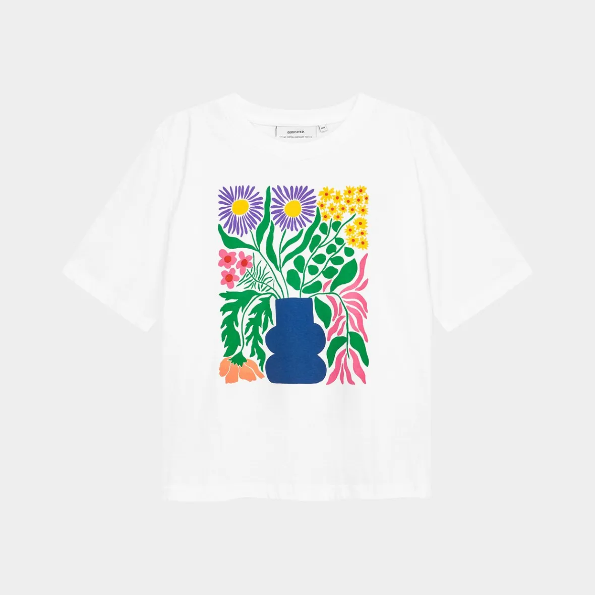 Best T-shirt Vadstena Cottage Flowers White Women T-shirts