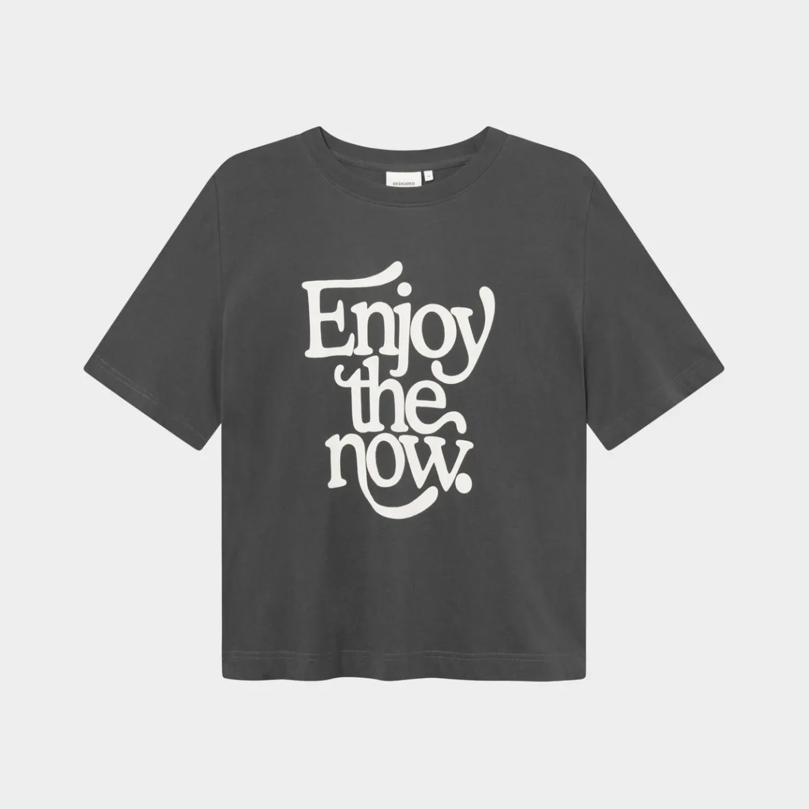 Discount T-shirt Vadstena Enjoy the Now Charcoal Women T-shirts