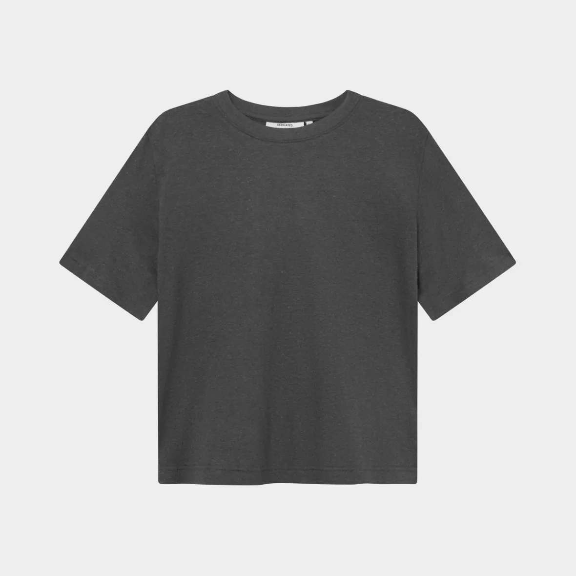 Clearance T-shirt Vadstena Hemp Charcoal Women Base T-shirts | Basics