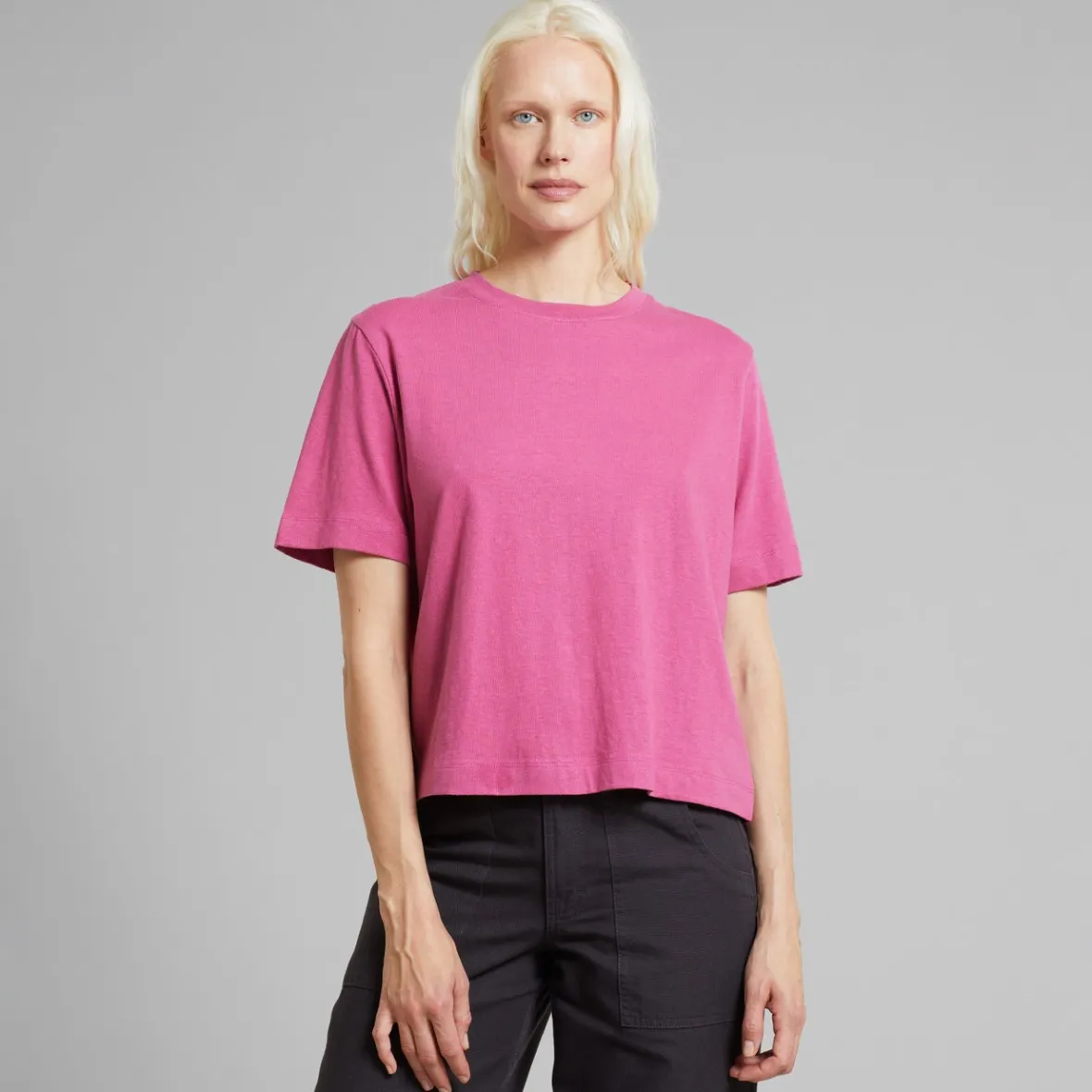 Flash Sale T-shirt Vadstena Hemp Violet Purple Women Base T-shirts | Basics