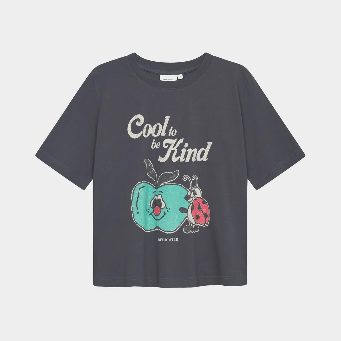 Flash Sale T-shirt Vadstena Kind To Be Cool Charcoal Women T-shirts