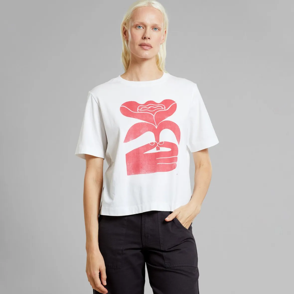 Fashion T-shirt Vadstena My Petal White Women Outlet