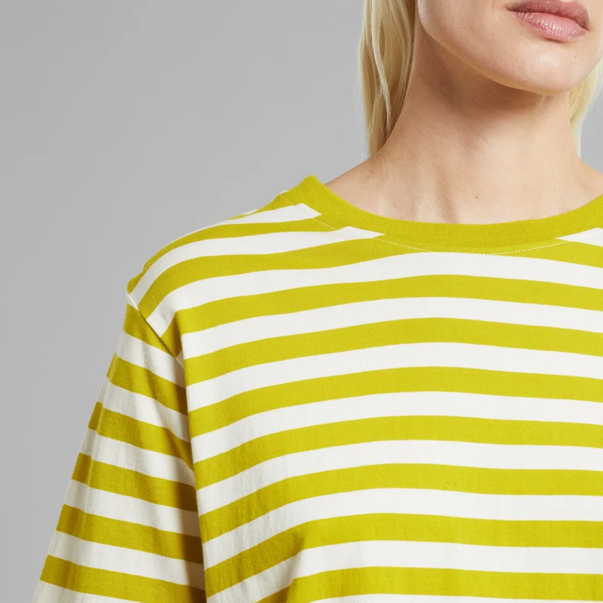 Flash Sale T-shirt Vadstena Stripes Citronelle Yellow Women Outlet