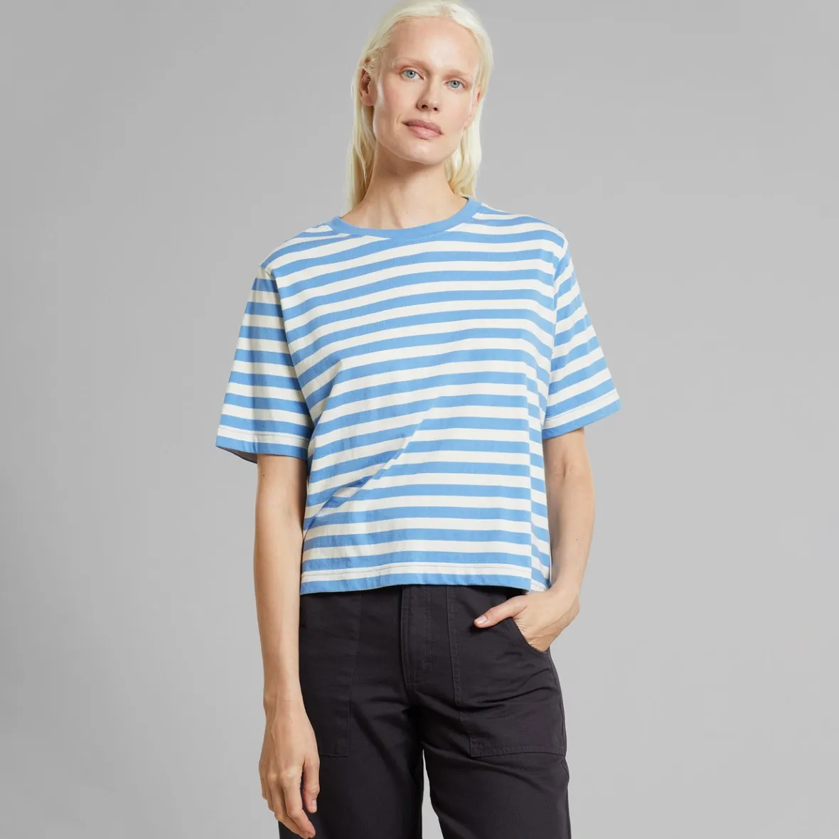 Sale T-shirt Vadstena Stripes Della Blue Women T-shirts