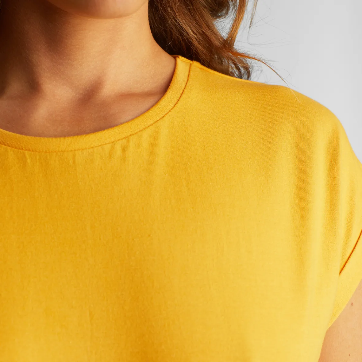 Online T-shirt Visby Base Honey Yellow Women Outlet