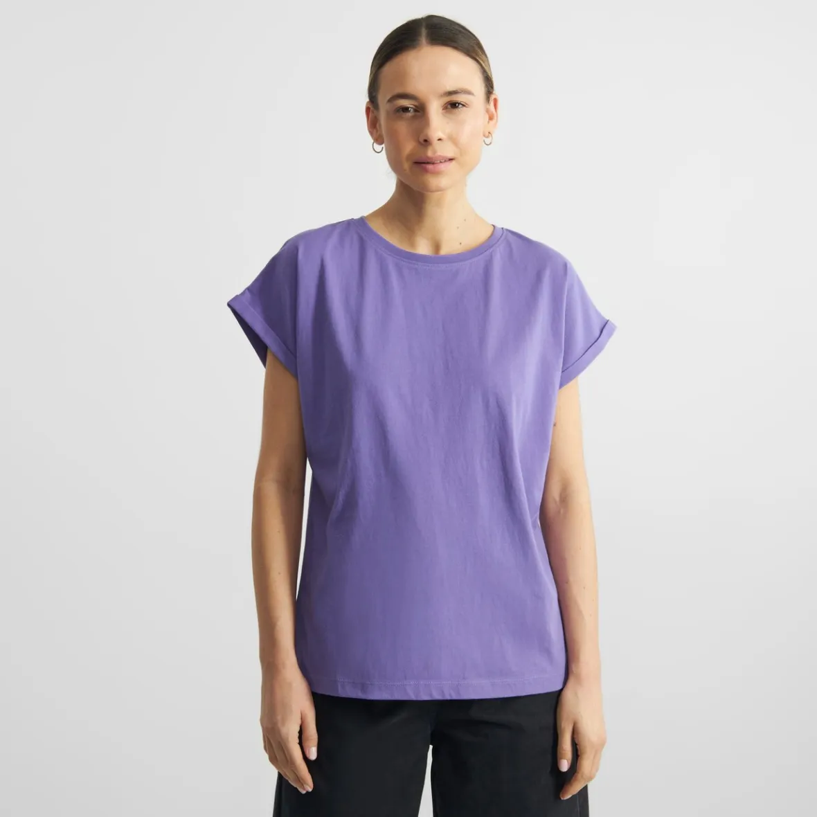 Flash Sale T-shirt Visby Base Paisley Purple Women Base T-shirts | Basics