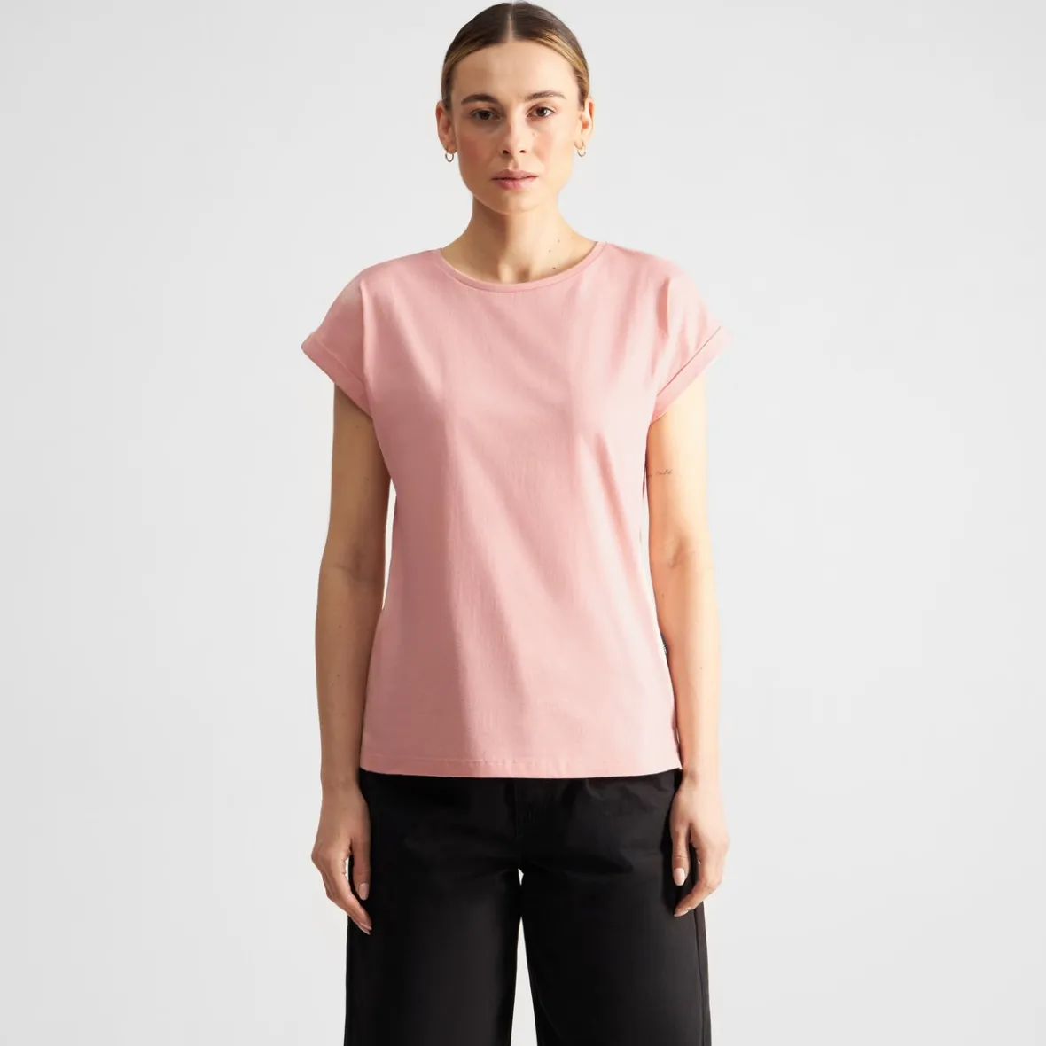 Clearance T-shirt Visby Base Silver Pink Women Basics