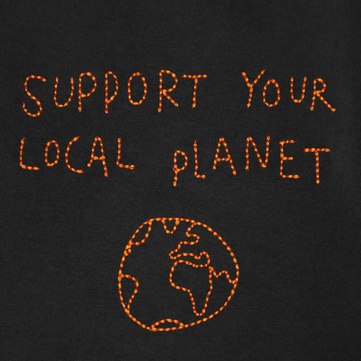 Online T-shirt Visby Local Planet Charcoal Women T-shirts