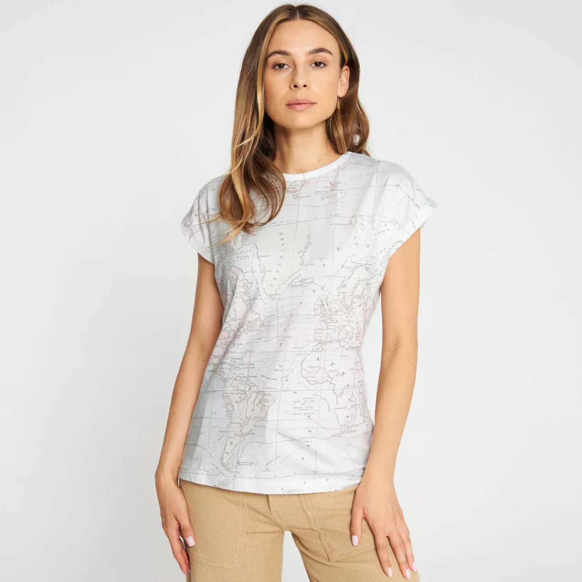 Outlet T-shirt Visby Map Women T-shirts