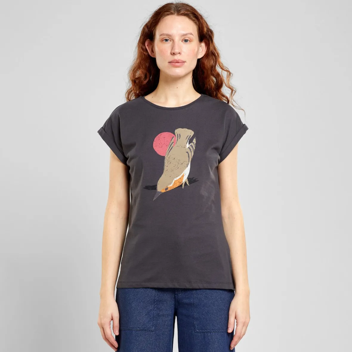 Best Sale T-shirt Visby Red Robin Charcoal Women Outlet