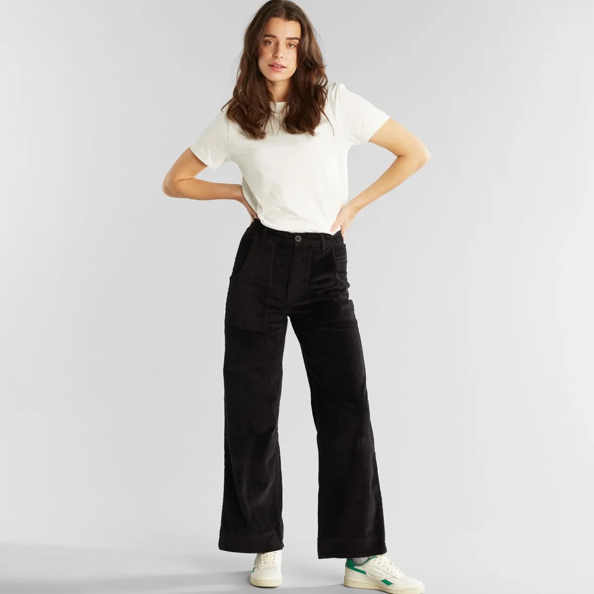 Store Workwear Pants Vara Corduroy Black Women Outlet