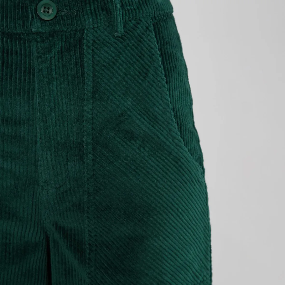 Online Workwear Pants Vara Corduroy Dark Green Women Pants