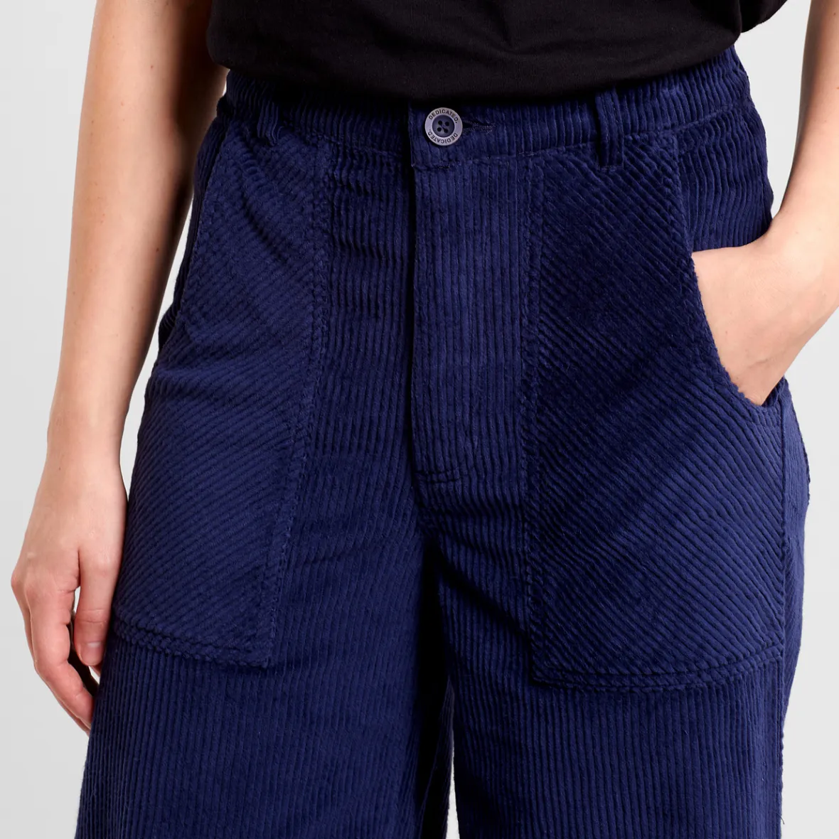 Discount Workwear Pants Vara Corduroy Navy Women Pants