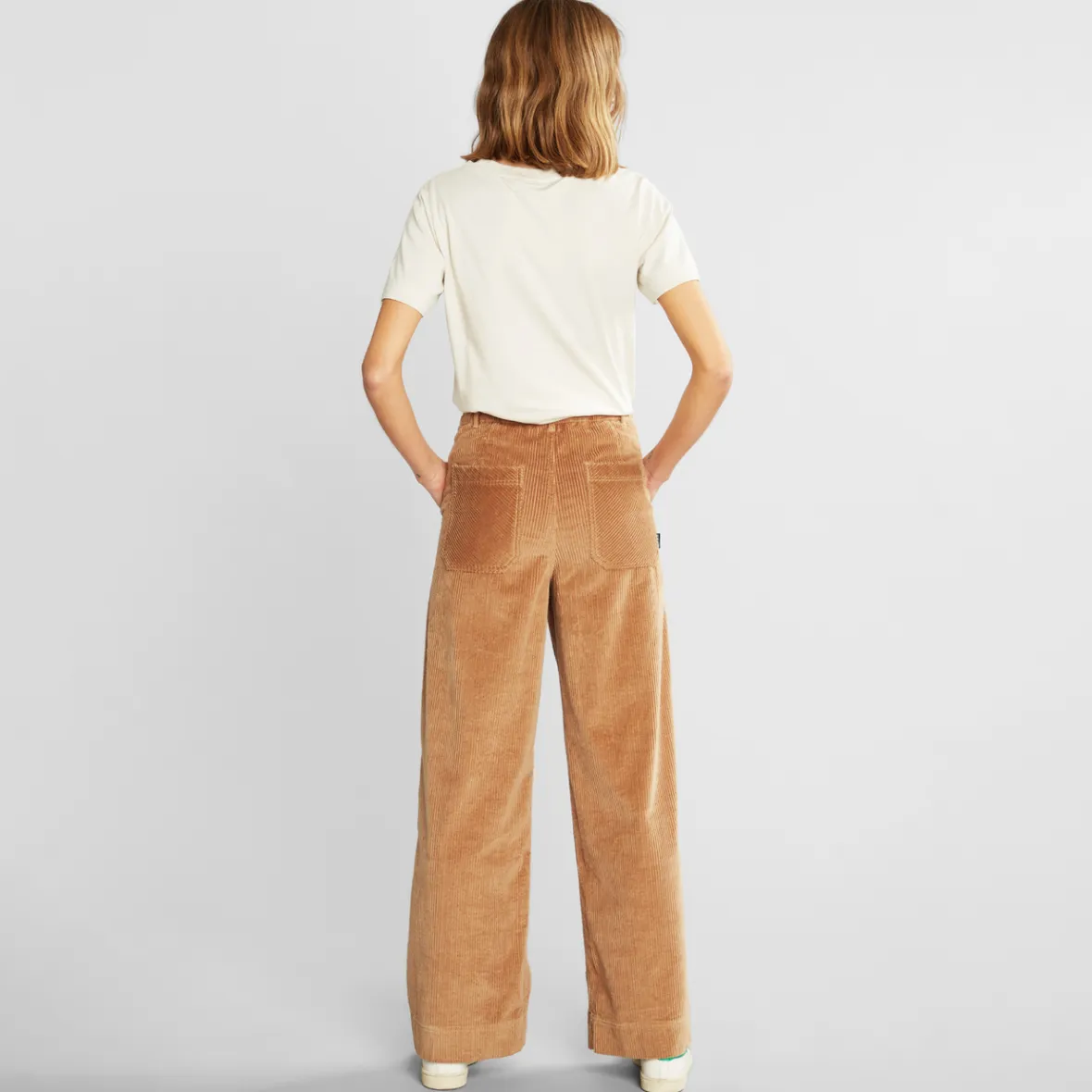 Fashion Workwear Pants Vara Corduroy Tiger Brown Women Outlet