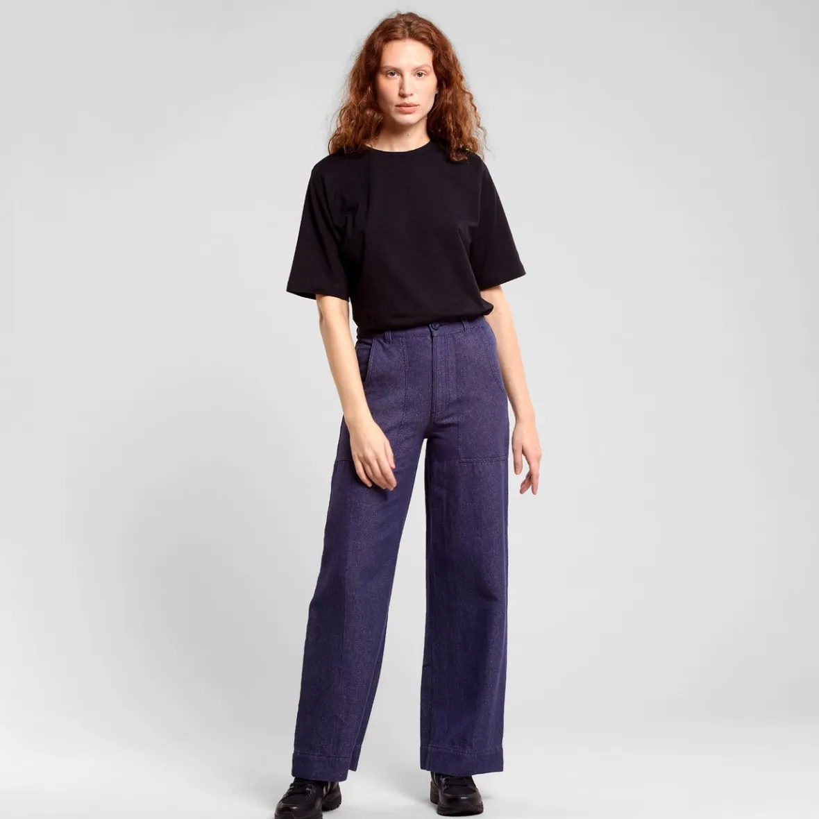 Hot Workwear Pants Vara Hemp Navy Women Pants