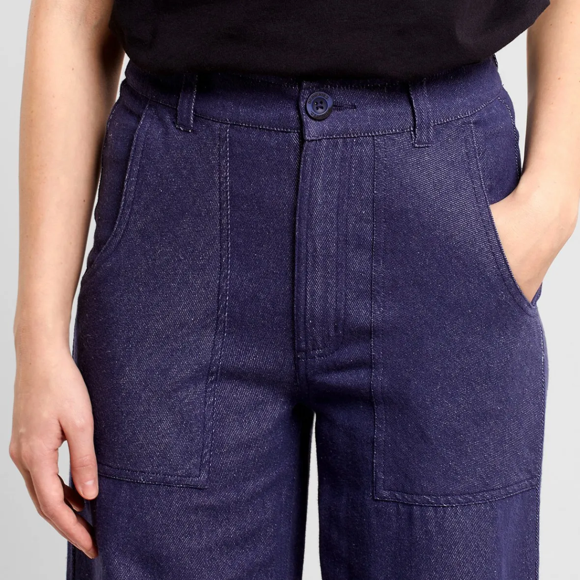 Hot Workwear Pants Vara Hemp Navy Women Pants