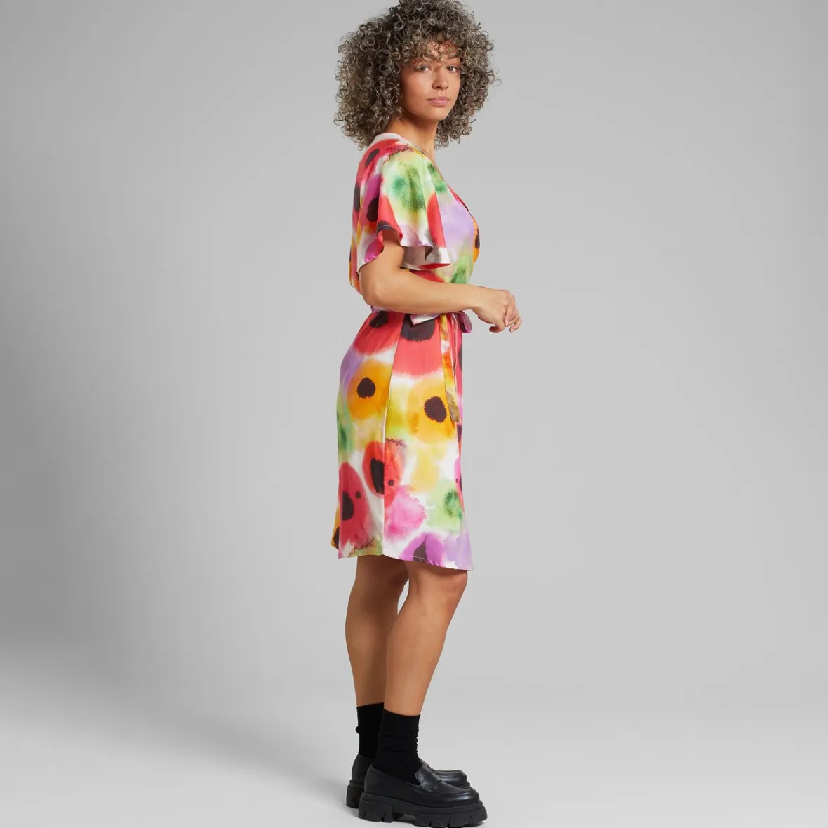 Flash Sale Wrap Dress Kungshamn Abstract Floral Multi Color Women Outlet