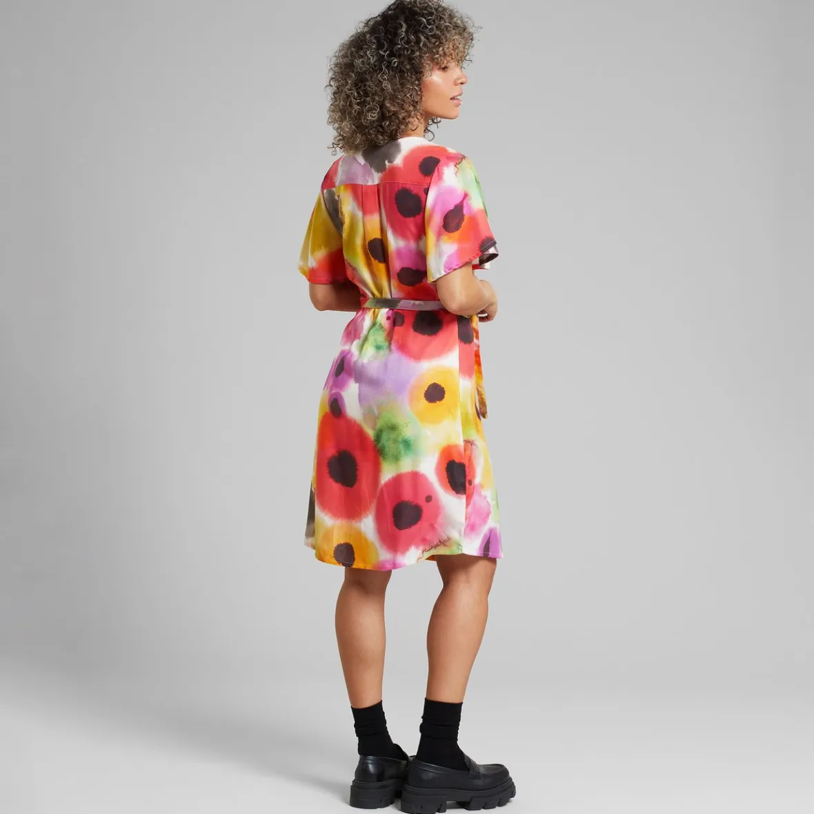 Flash Sale Wrap Dress Kungshamn Abstract Floral Multi Color Women Outlet