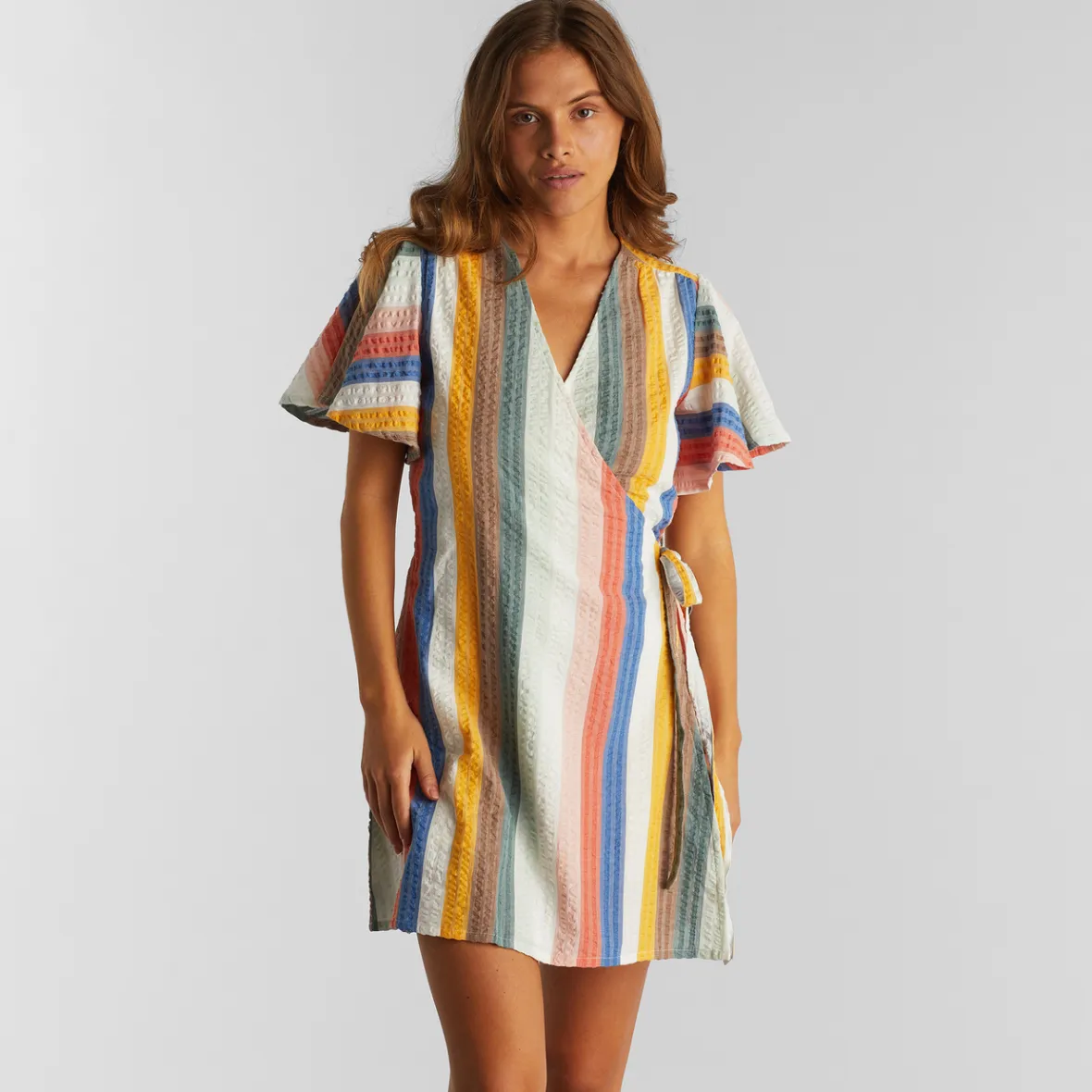 Shop Wrap Dress Kungshamn Stripes Multi Color Women Outlet